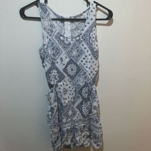 Pattern Romper Charlotte Russe with Side Slits
